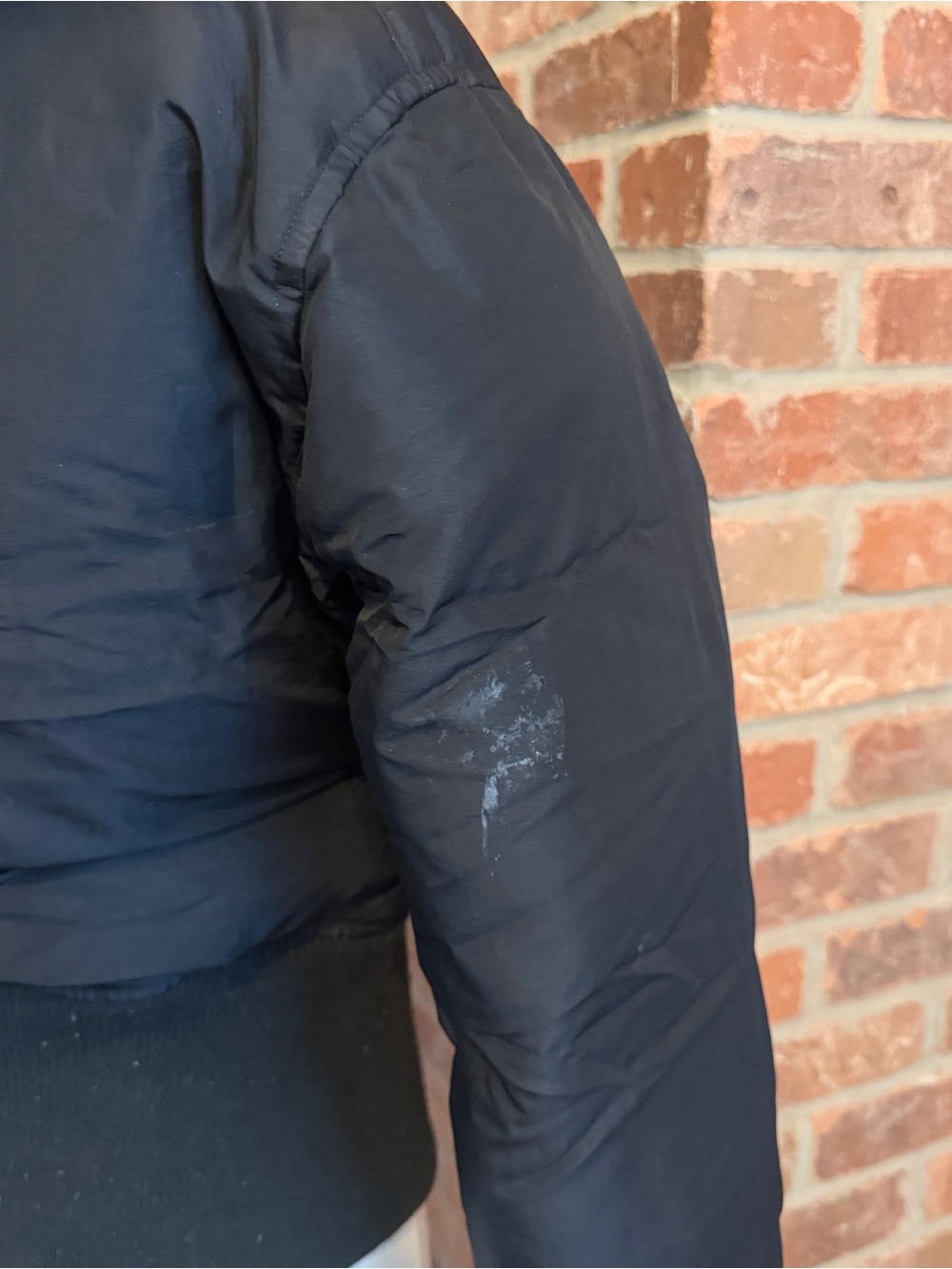 vintage y2k rocawear black crop puffer jacket with fur hood - Picture 5 of 10